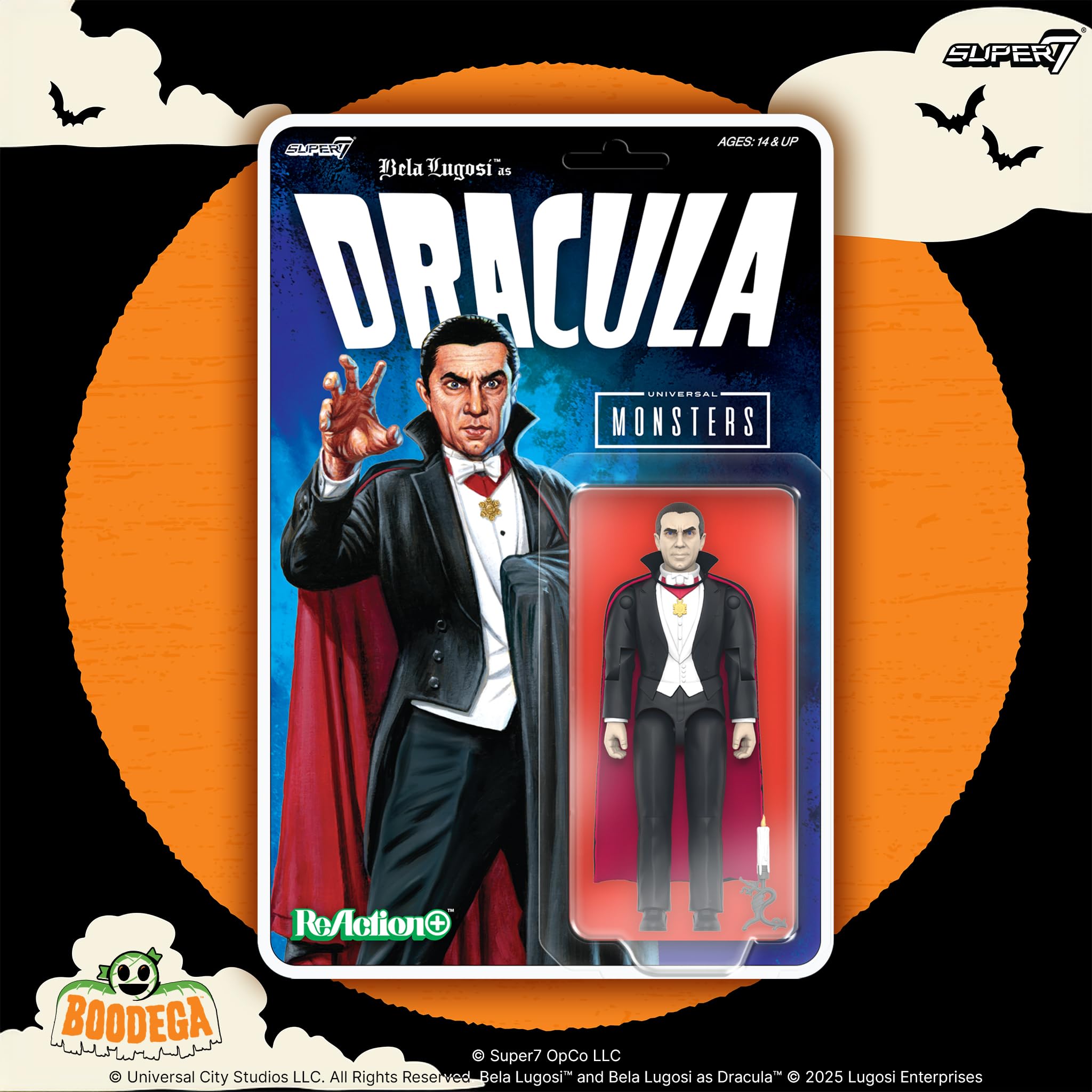 Amazon.com: Super7 Reaction+ Universal Monsters Dracula - 3.75